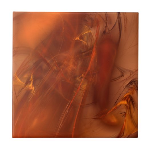 Roest Rijk Fractal Tegeltje (Voorkant)