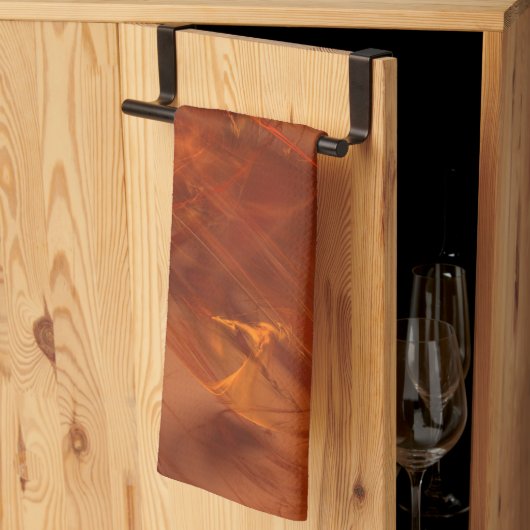 Roest Rijk Fractal Theedoek (Derde Gevouwen)