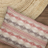 Roest Rood Taupe Beige Donkerbruin Tribal Art Kussensloop