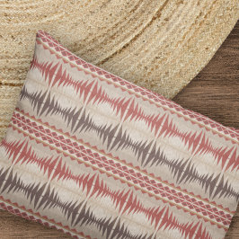 Roest Rood Taupe Beige Donkerbruin Tribal Art Kussensloop