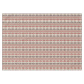 Roest Rood Taupe Beige Donkerbruin Tribal Art Tafelkleed (Voorkant (Horizontaal))