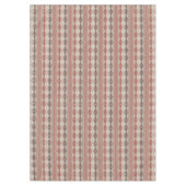 Roest Rood Taupe Beige Donkerbruin Tribal Art Tafelkleed (Voorkant)