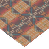 Roest Sinaasappel Donkerrood Bruin Blauwgroen Blau Tafelkleed (Gekanteld)