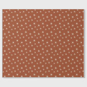 Roest Sinaasappel en Crème Sun Boho Abstracte Gift Cadeaupapier (Vlak)