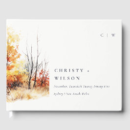 Roest Sinaasappel geel herfst Herfst Landscape Bru Gastenboek