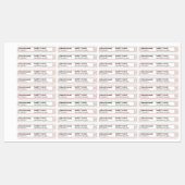 Roest Sinaasappel Glitter Border Lip Tint Gloss Pr Labels (Vel)