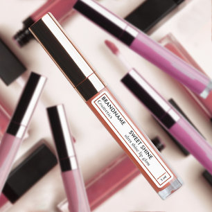 Roest Sinaasappel Glitter Border Lip Tint Gloss Pr Labels