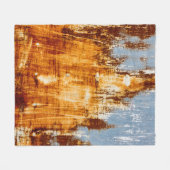 Roest staalplaat, geweven achtergrond. fleece deken (Voorkant (Horizontaal))
