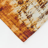 Roest staalplaat, geweven achtergrond. fleece deken (Hoek)