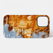 Roest staalplaat, geweven achtergrond. iPhone hoesje (Achterkant horizontaal)