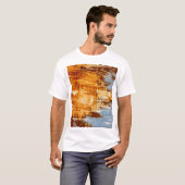 Roest staalplaat, geweven achtergrond. t-shirt (Voorkant volledig)