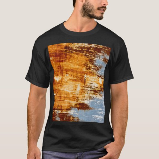 Roest staalplaat, geweven achtergrond. t-shirt (Voorkant)