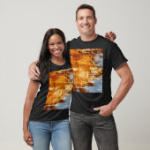 Roest staalplaat, geweven achtergrond. t-shirt (Unisex)