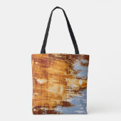 Roest staalplaat, geweven achtergrond. tote bag (Achterkant)