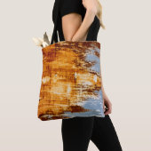 Roest staalplaat, geweven achtergrond. tote bag (Dichtbij)
