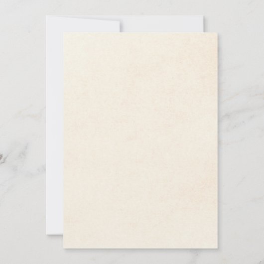 Roest Terracotta Bloemen Baby shower Kaart (Achterkant)