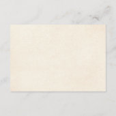 Roest Terracotta Bloemen Baby shower Luier Raffle Informatiekaartje (Achterkant)