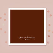 Roest Terracotta Bloemenbruiloft Servet