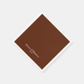 Roest Terracotta Bloemenbruiloft Servet (Hoek)