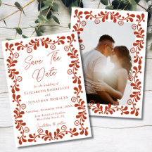 Roest Terracotta Chic Mexicaanse Fiesta Talavera F