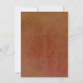 Roest Terracotta Verbrand Sinaasappel Herfst Save  Kaart (Achterkant)