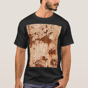 Roest texturen: verweerde oppervlak achtergrond. t-shirt
