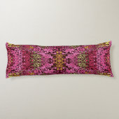 Roest violette boho tapestry Body Kussen. Lichaamskussen (Achterkant)