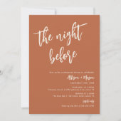 Roest woestijn de avond voor repetitie diner kaart (Voorkant)