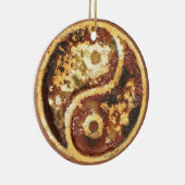 Roest Yin Yang Keramisch Ornament (Rechts)