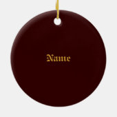 Roest Yin Yang Keramisch Ornament (Achterkant)