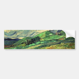 Roestachtig stijlvol landschap in Saint Remy Paint Bumpersticker