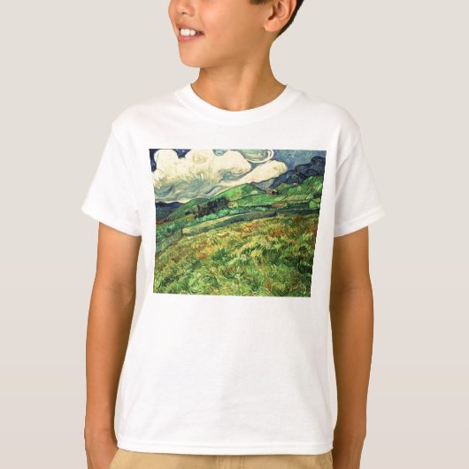 Roestachtig stijlvol landschap in Saint Remy Paint T-shirt (Voorkant)