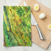 Roestachtig stijlvol landschap in Saint Remy Paint Theedoek (Quarter Fold)