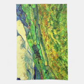 Roestachtig stijlvol landschap in Saint Remy Paint Theedoek (Verticaal)