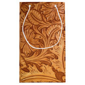 Roestachtig western land, cowboy-leren klein cadeauzakje (Achterkant)