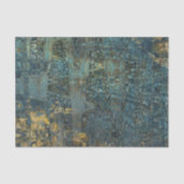 , roestachtige, blauwe gouden ontkoppeling tissuepapier (Voorkant)