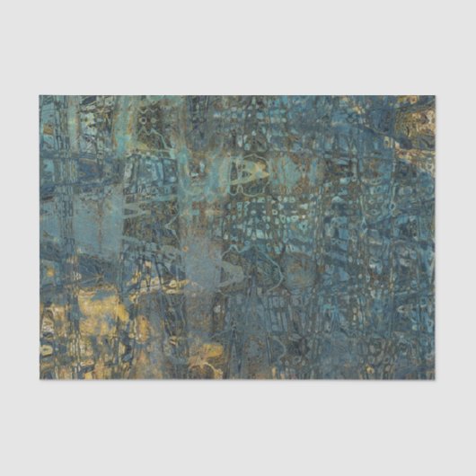 , roestachtige, blauwe gouden ontkoppeling tissuepapier (Voorkant)