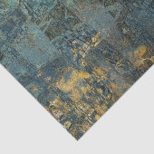 , roestachtige, blauwe gouden ontkoppeling tissuepapier (Detail)