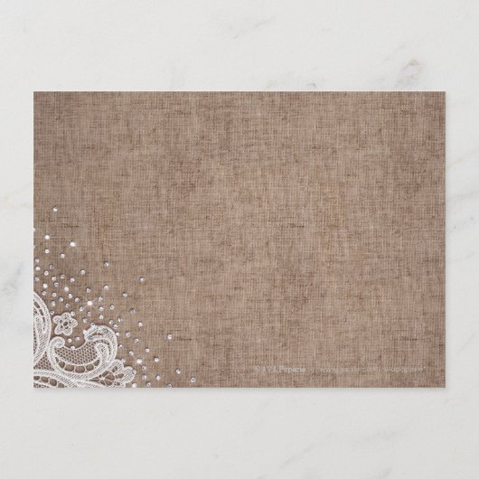 Roestachtige kant en houtsnipige glitteraccommodat informatiekaartje (Achterkant)