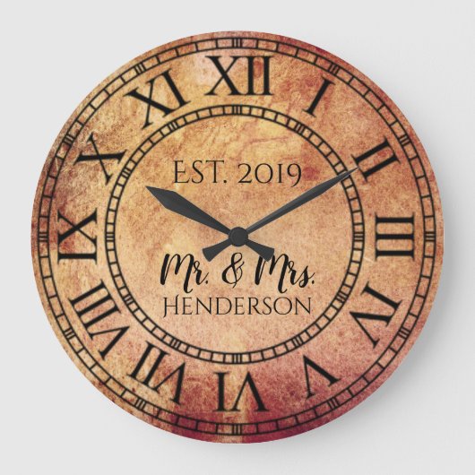  roestachtige kraag met Antiek druk Grote Klok (Voorkant)