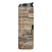 Roestachtige stijl voor het schilderen van hout thermosbeker (Gedraaid links)