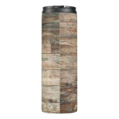 Roestachtige stijl voor het schilderen van hout thermosbeker (Achterkant)