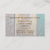 Roestachtige textuur met een schilfering op roestv visitekaartje (Achterkant)