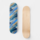 roestblauwe driftwood boards Thunder_Cove Persoonlijk Skateboard (Voorkant)