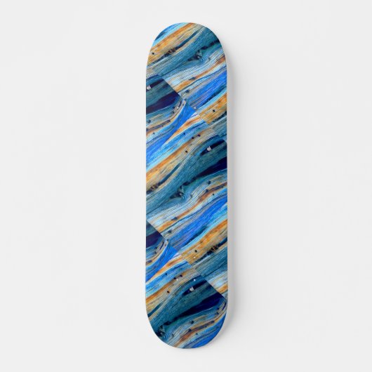 roestblauwe driftwood boards Thunder_Cove Persoonlijk Skateboard (Voorkant)