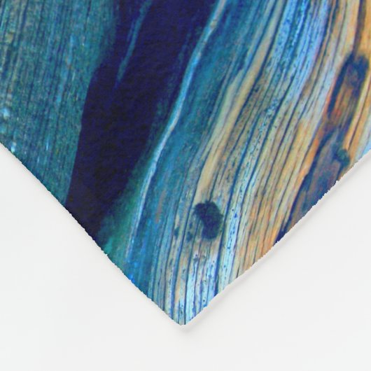 roestblauwe jeneverbessen fleece deken (Hoek)