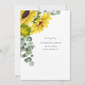 roestbloem eucalyptus , behalve de datumkaart save the date (Achterkant)