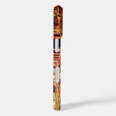 Roestbruin antiek braslock met hout Case-Mate iPhone case (Achterkant / Rechts)