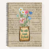 Roestbruin papier Kraft Farmhouse-stijl Notitieboek (Voorkant)