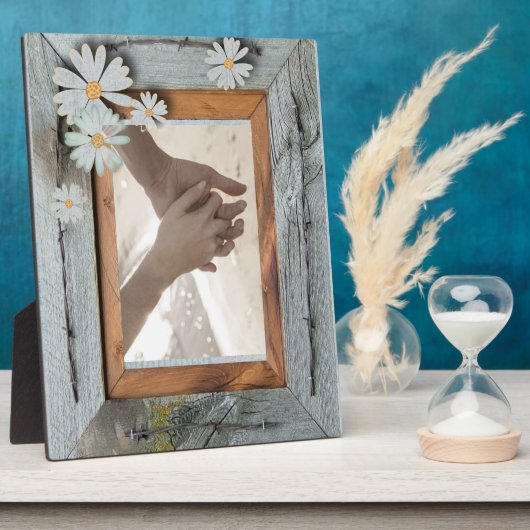 roestbruin - schors - marinesyland bruiloft fotoplaat (Zijkant)